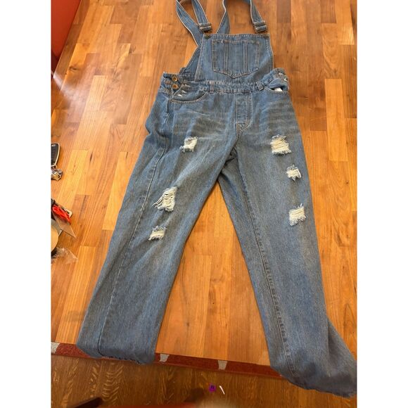 Chelsea & Violet Blue Denim Overalls - Picture 3 of 7